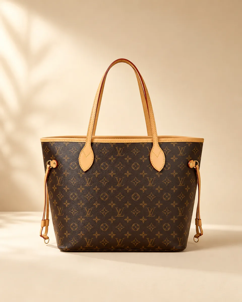 Black LV Monogram Tote Bag