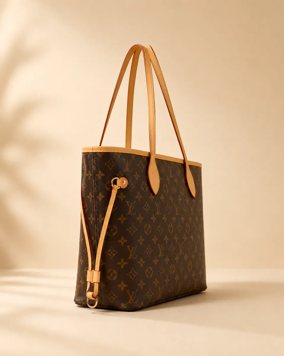 Black LV Monogram Tote Bag