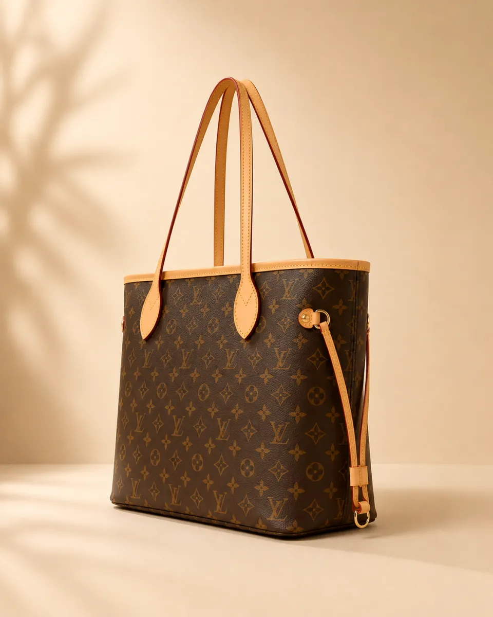 Black LV Monogram Tote Bag