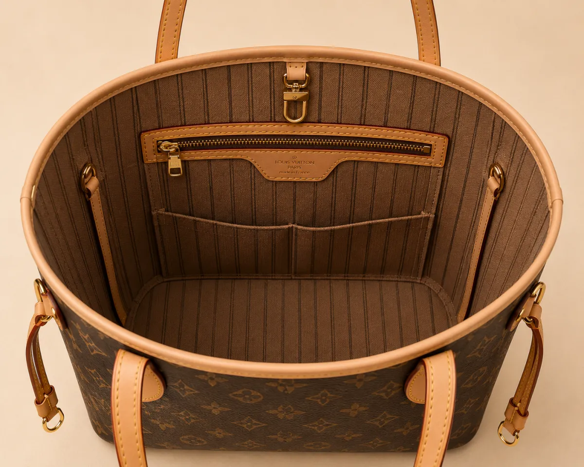 Black LV Monogram Tote Bag