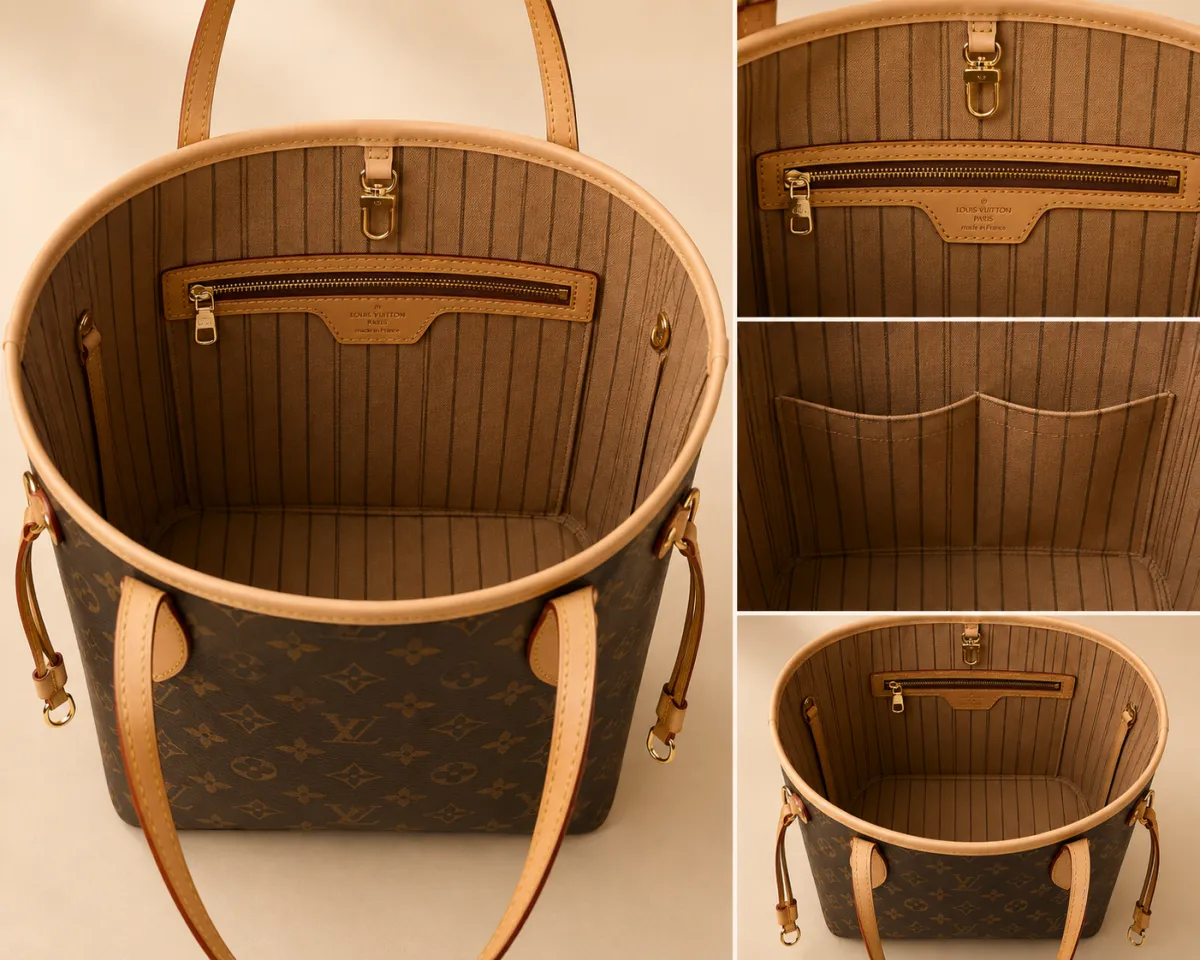 Black LV Monogram Tote Bag