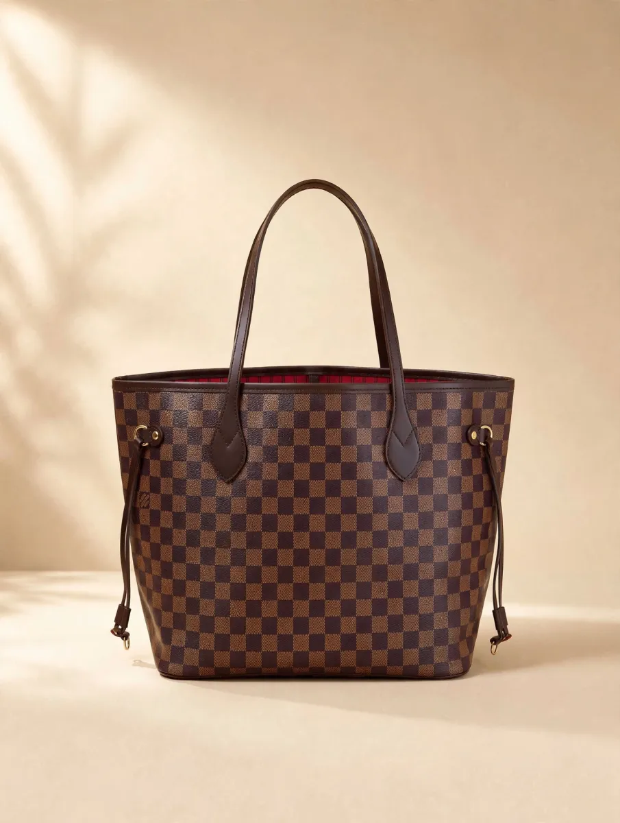 Black LV Monogram Tote Bag