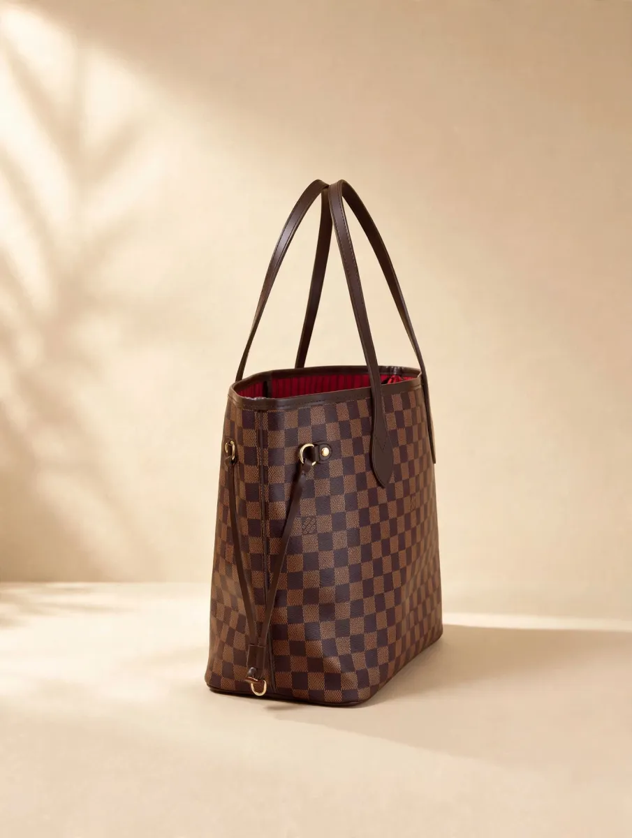Black LV Monogram Tote Bag