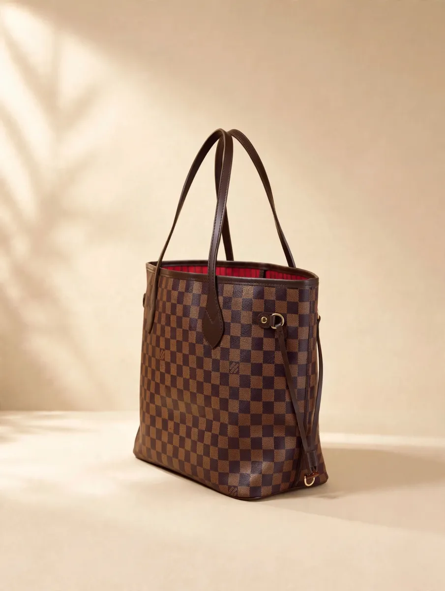Black LV Monogram Tote Bag