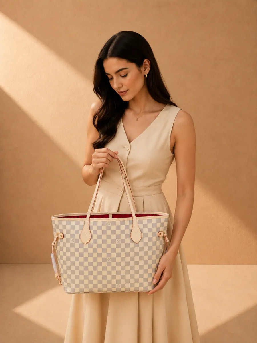 Black LV Monogram Tote Bag