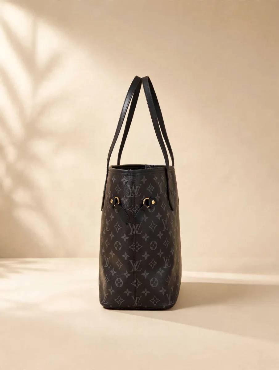Black LV Monogram Tote Bag