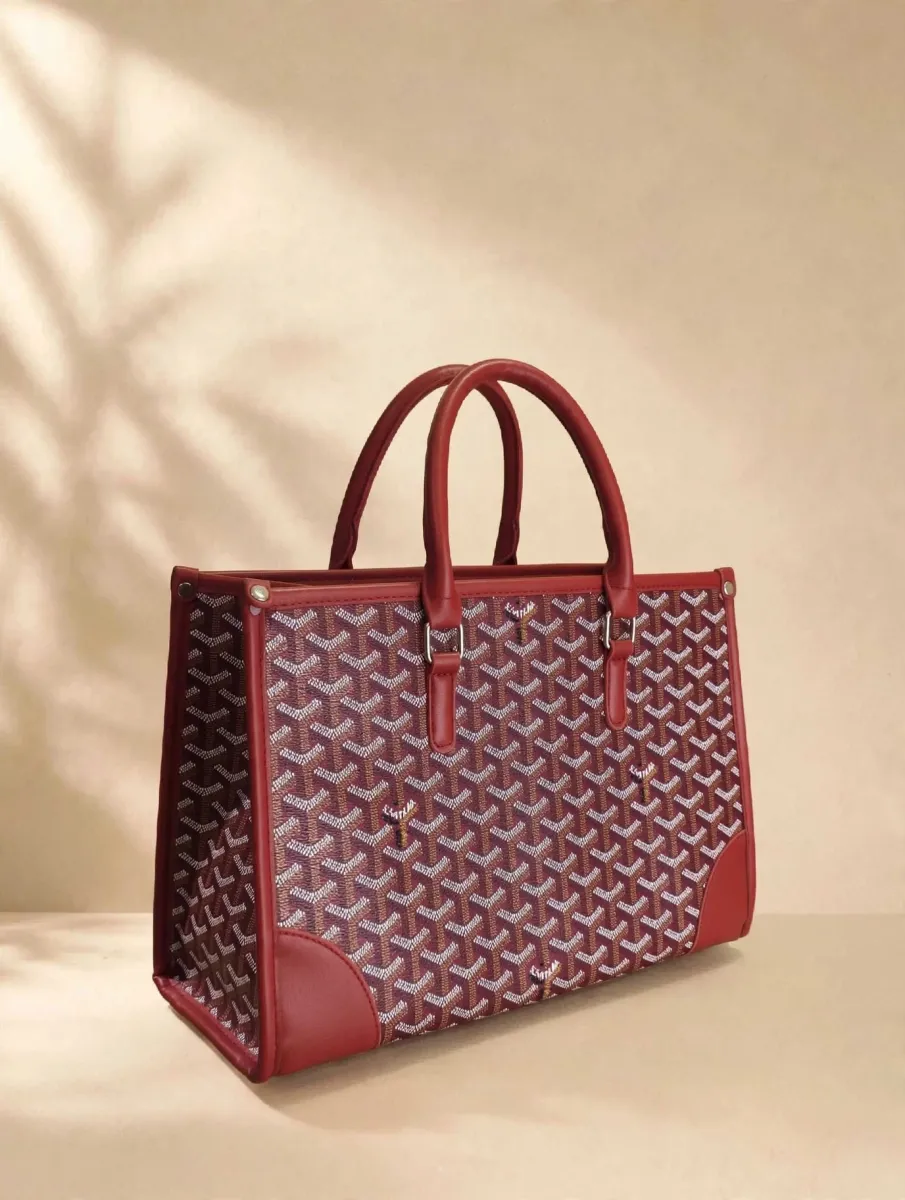 FM Prisem Heritage Tote                                Bordeaux Maroon 