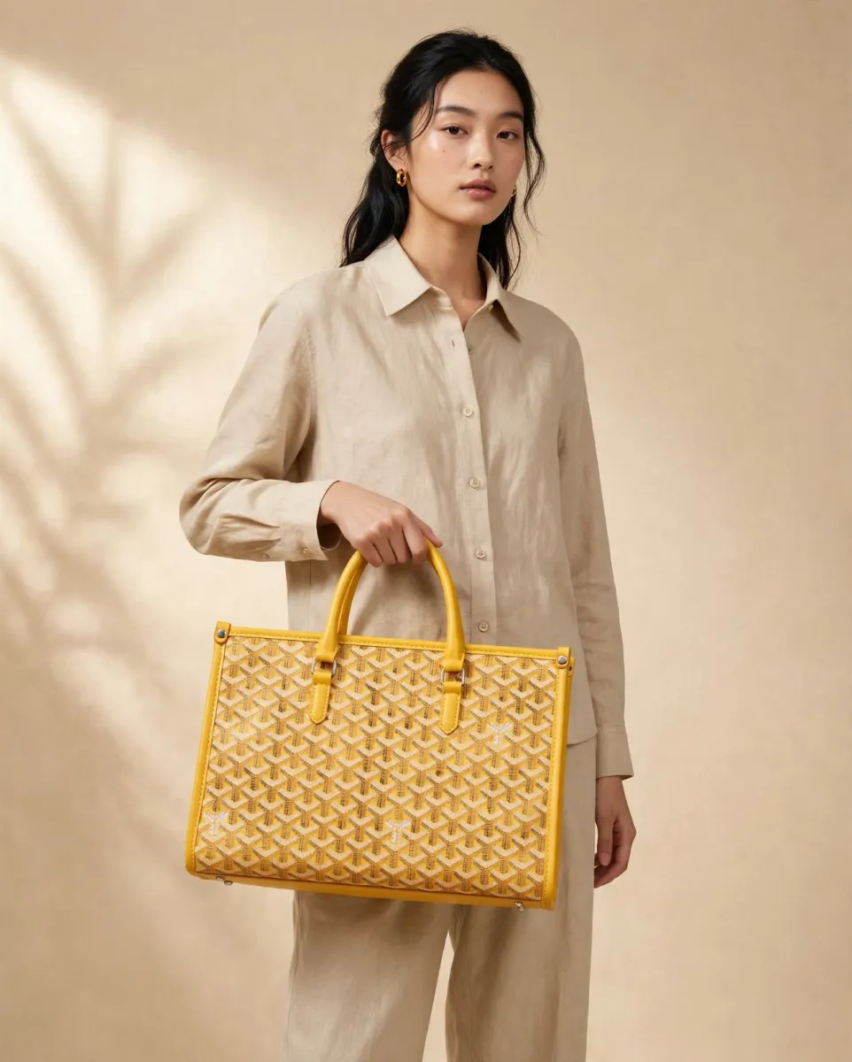 FM Prisem Heritage Tote  Sunshine Yellow 