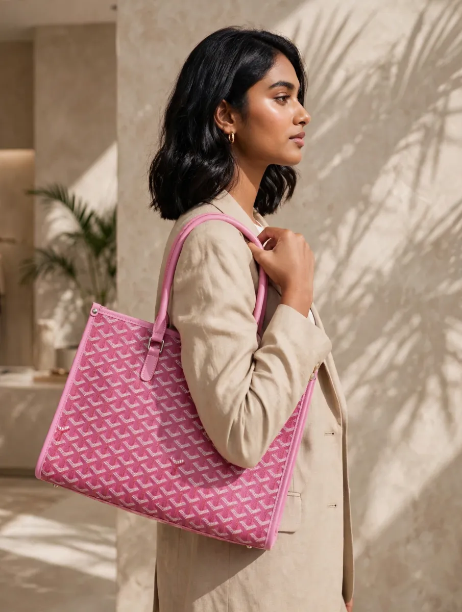 FM Prisem Heritage Tote   Blush Pink 