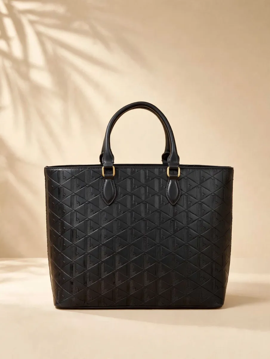 Luxe Mono Tote Bag