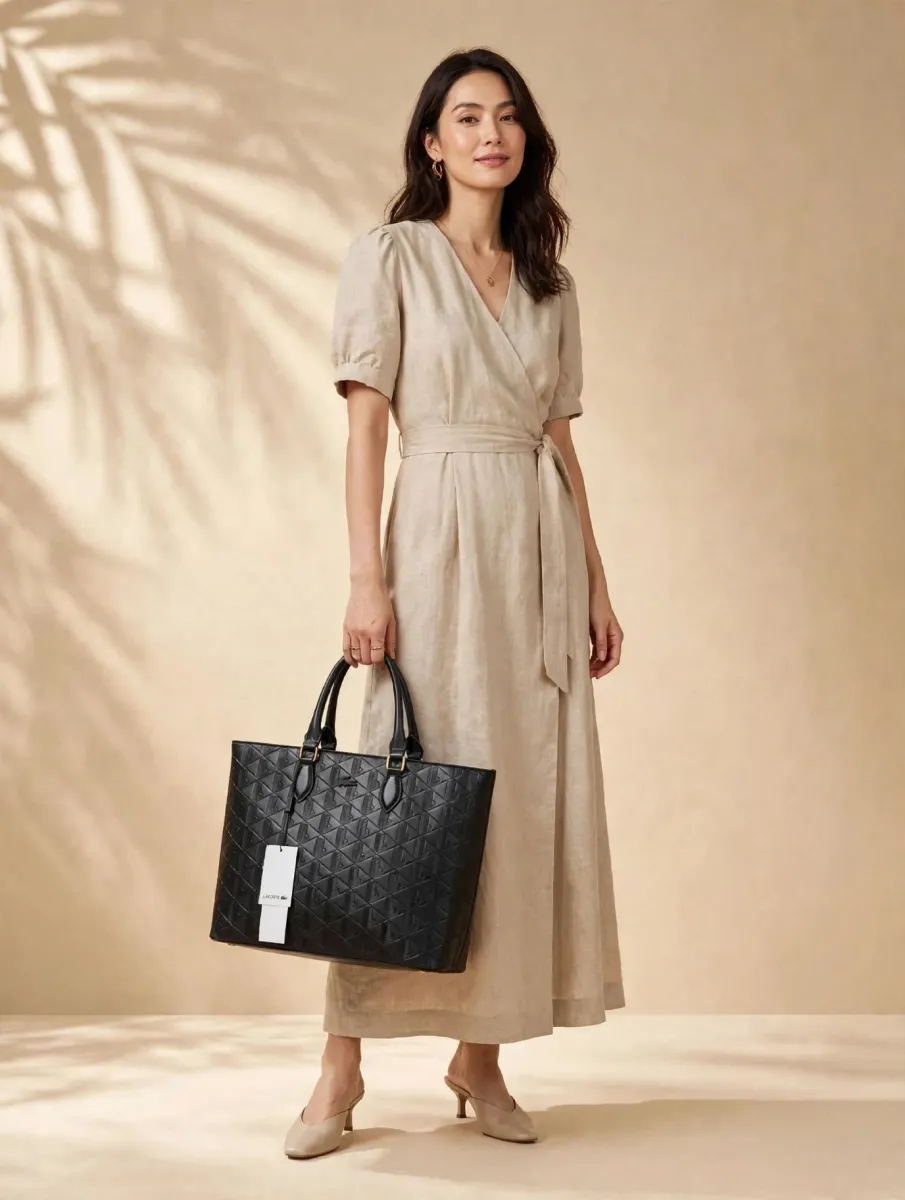 Luxe Mono Tote Bag