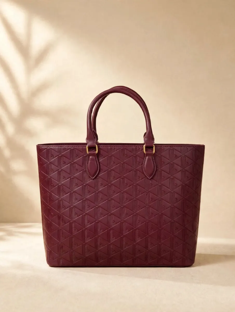 Luxe Mono Tote Bag