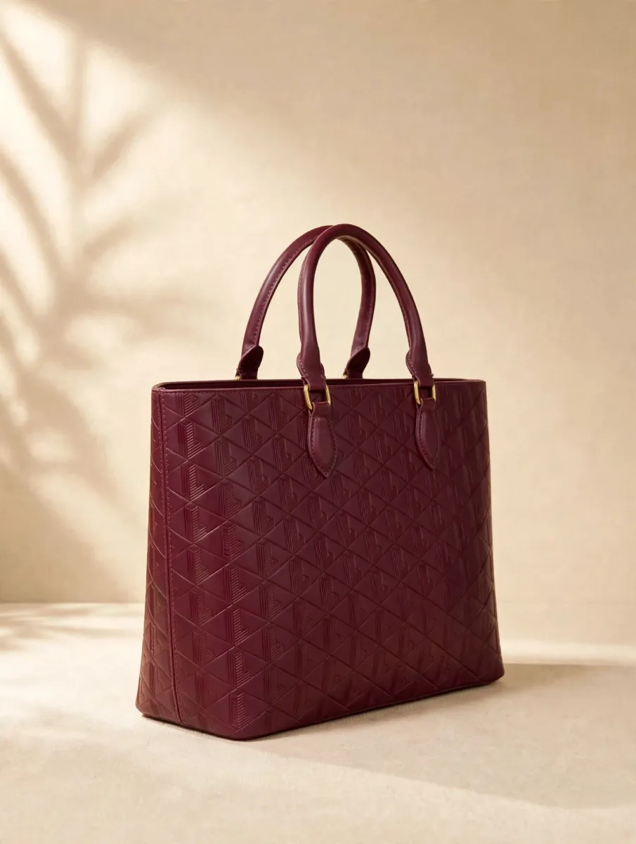Luxe Mono Tote Bag