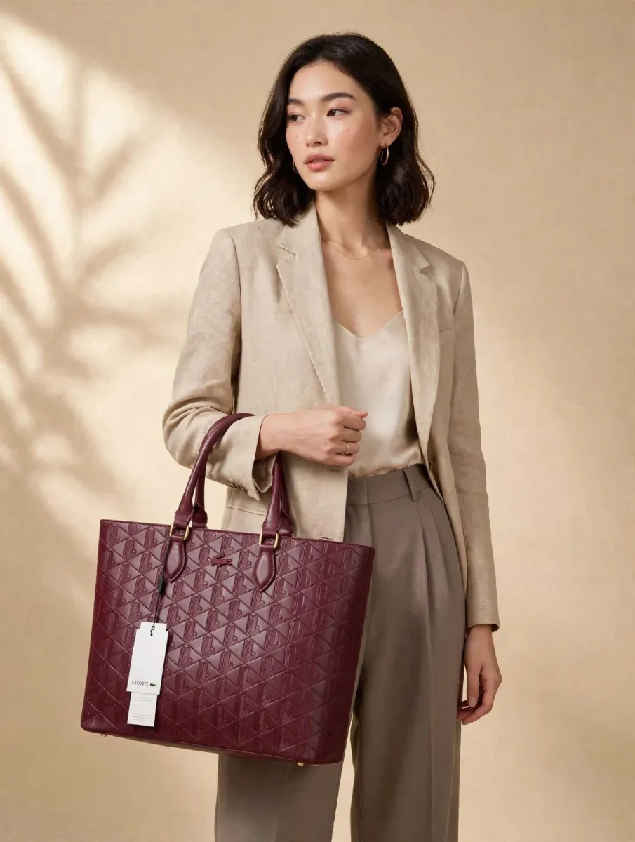 Luxe Mono Tote Bag