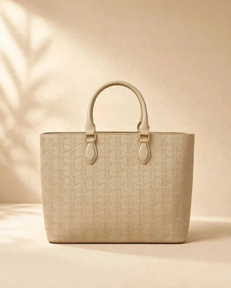 Luxe Mono Tote Bag