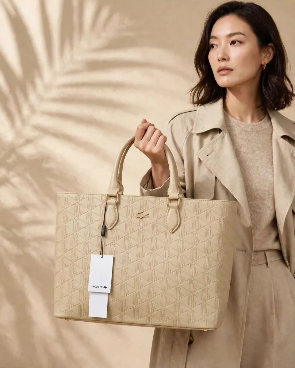 Luxe Mono Tote Bag