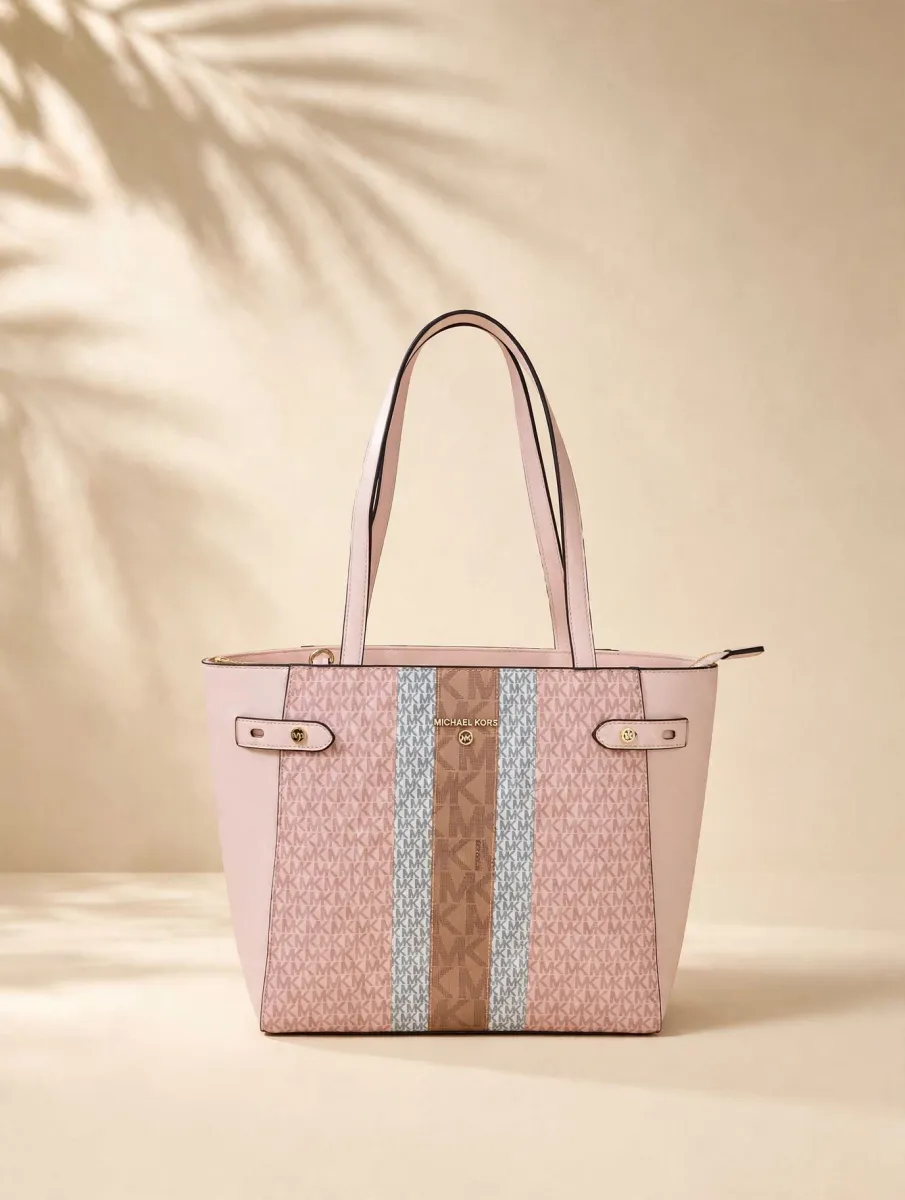 Blush MK Stripe Tote