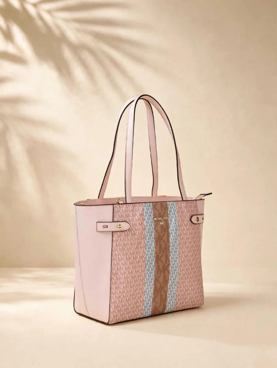 Blush MK Stripe Tote