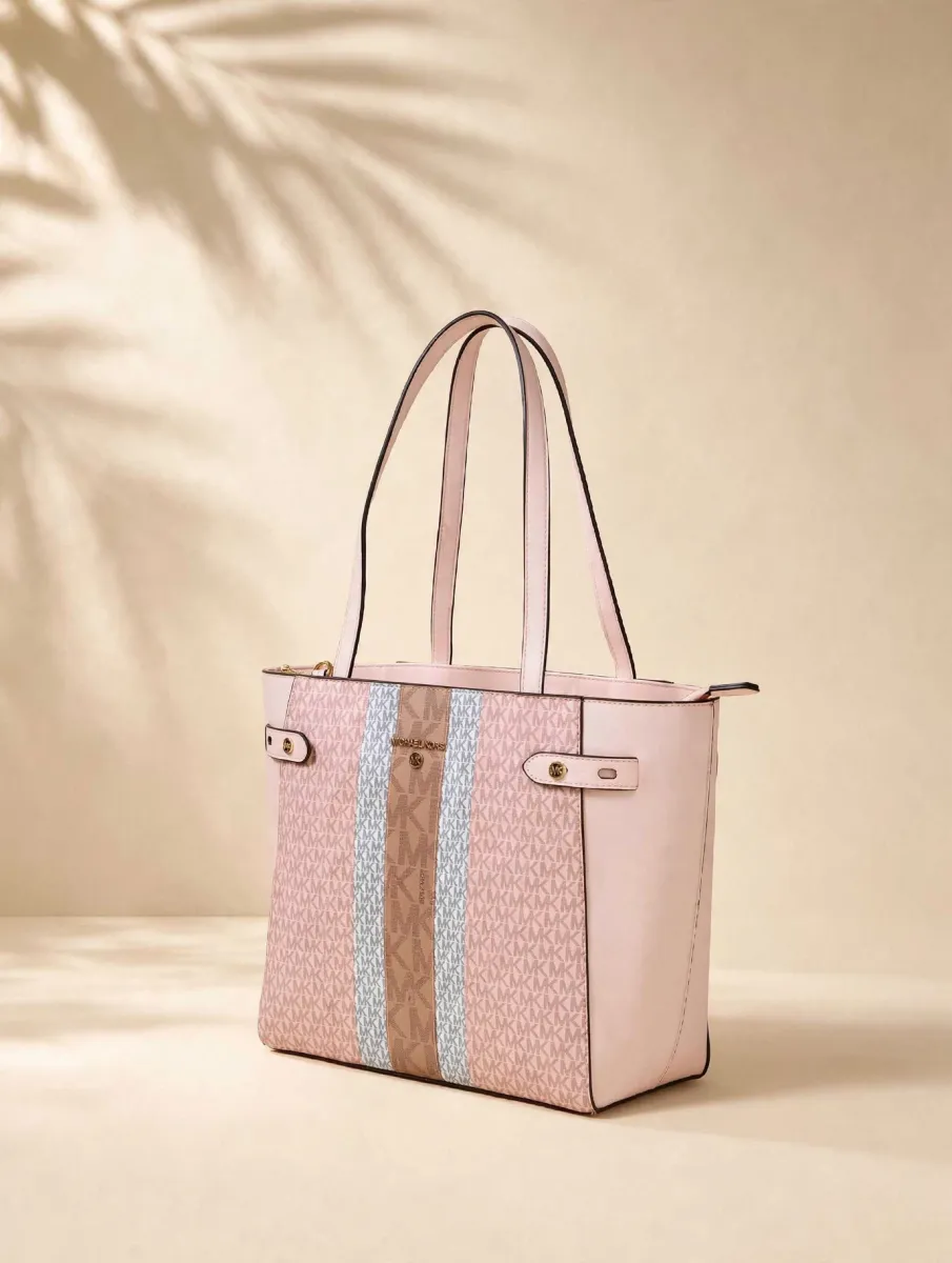 Blush MK Stripe Tote