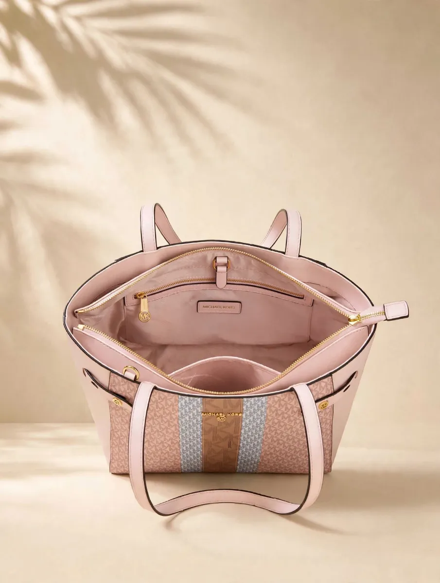 Blush MK Stripe Tote