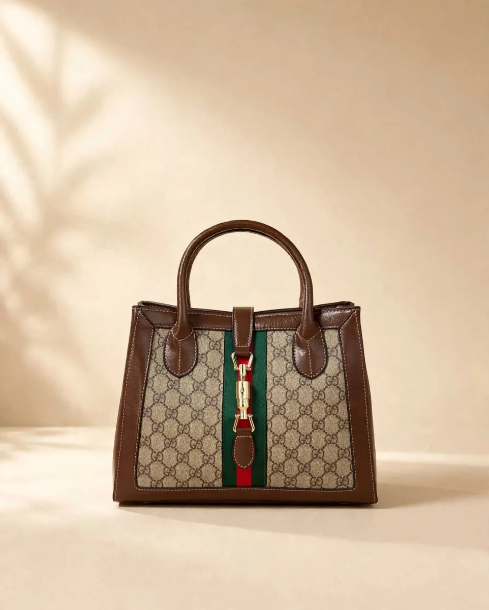 Brown Heritage Piston Tote Bag