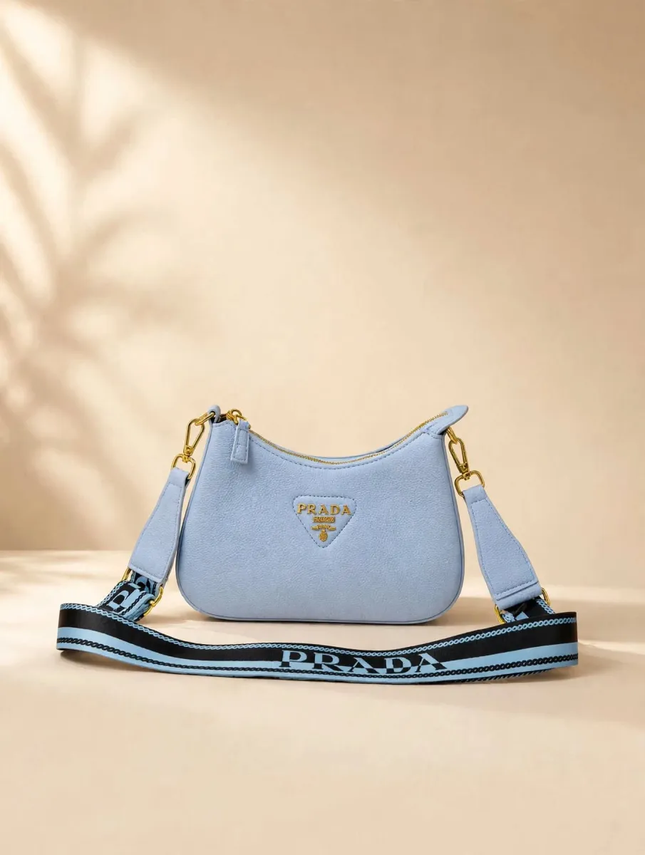 Sky Blue Hobo Sling Bag