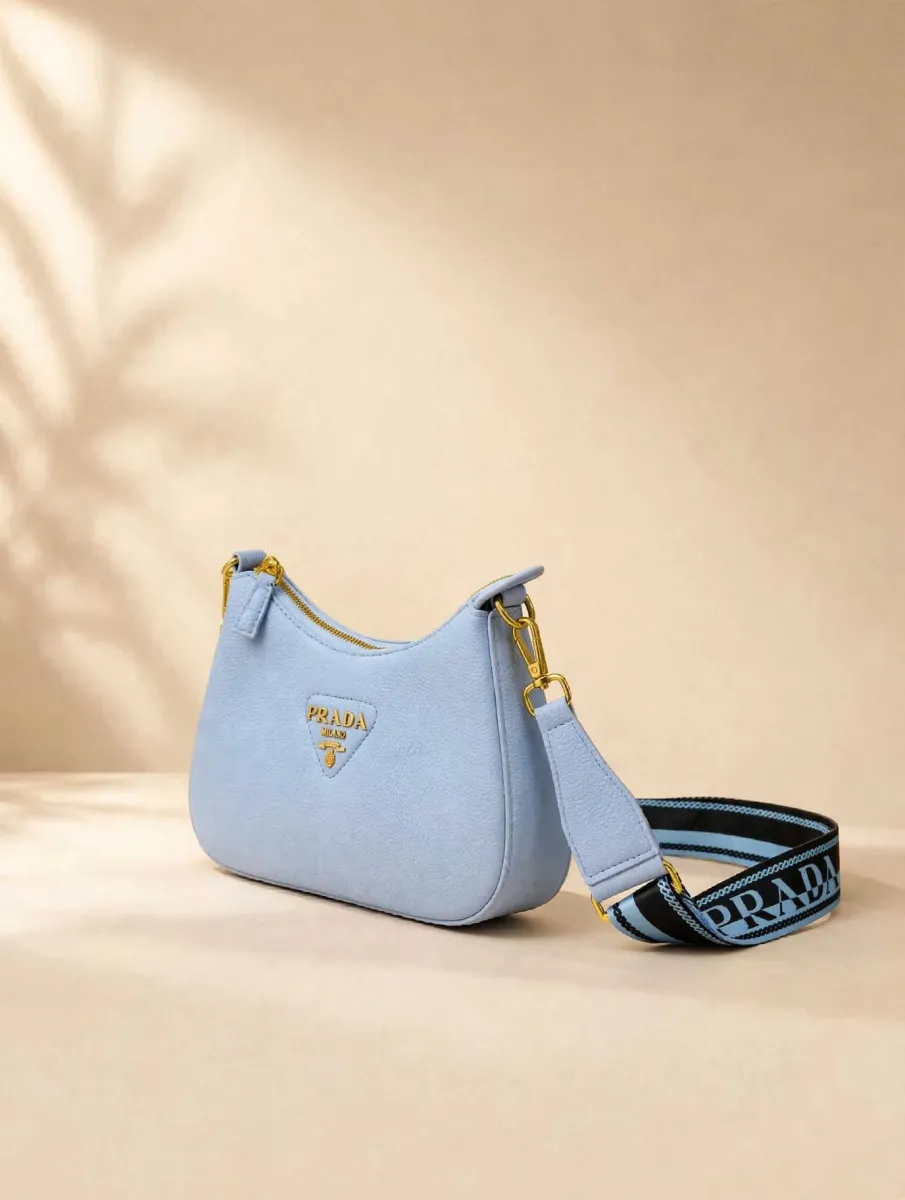 Sky Blue Hobo Sling Bag