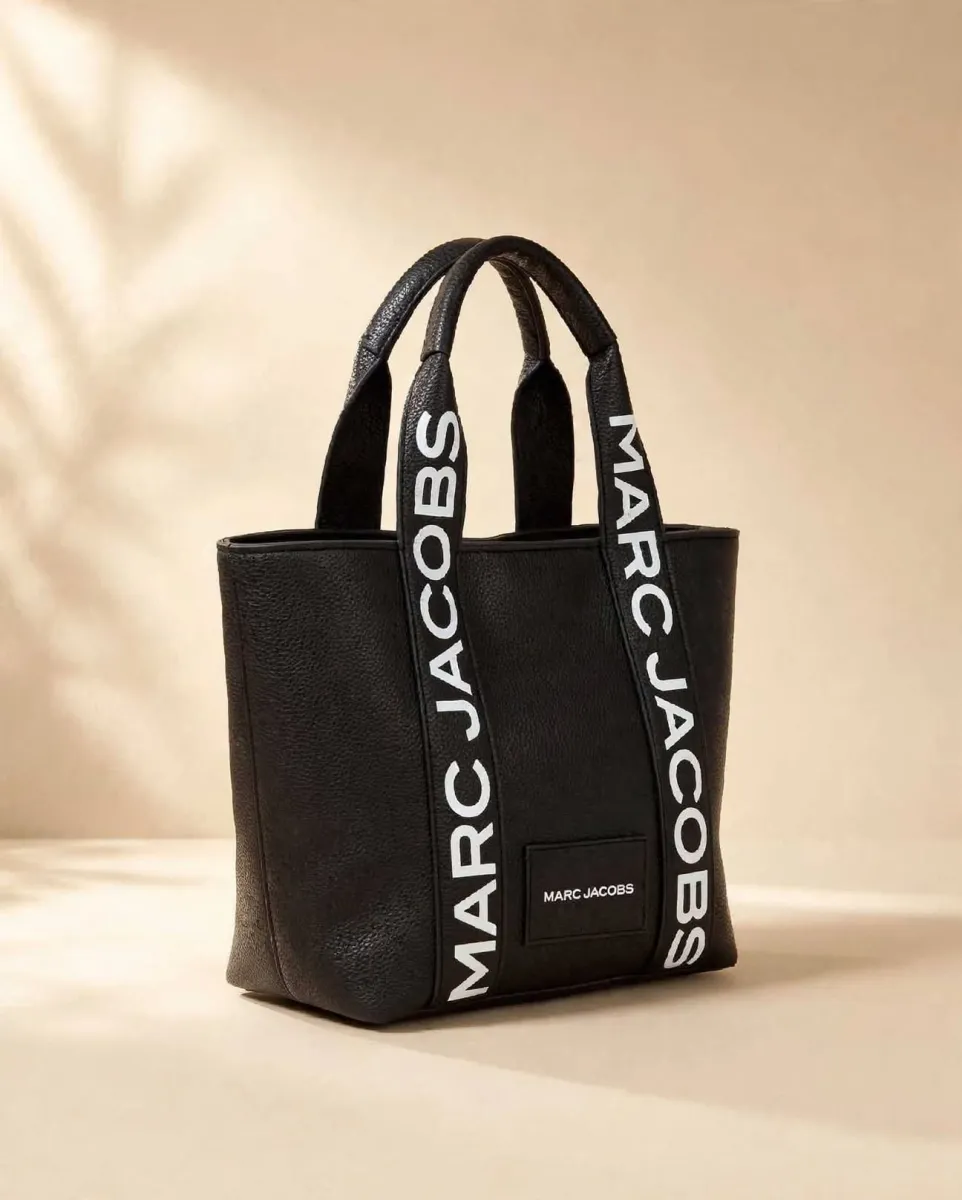 MJ Signature Handle Tote Bag Black 3