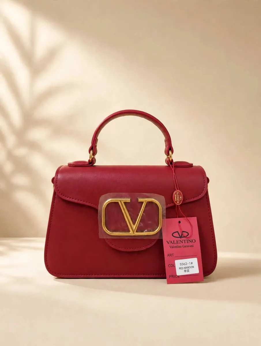 Valentino V Mini Bag - Maroon