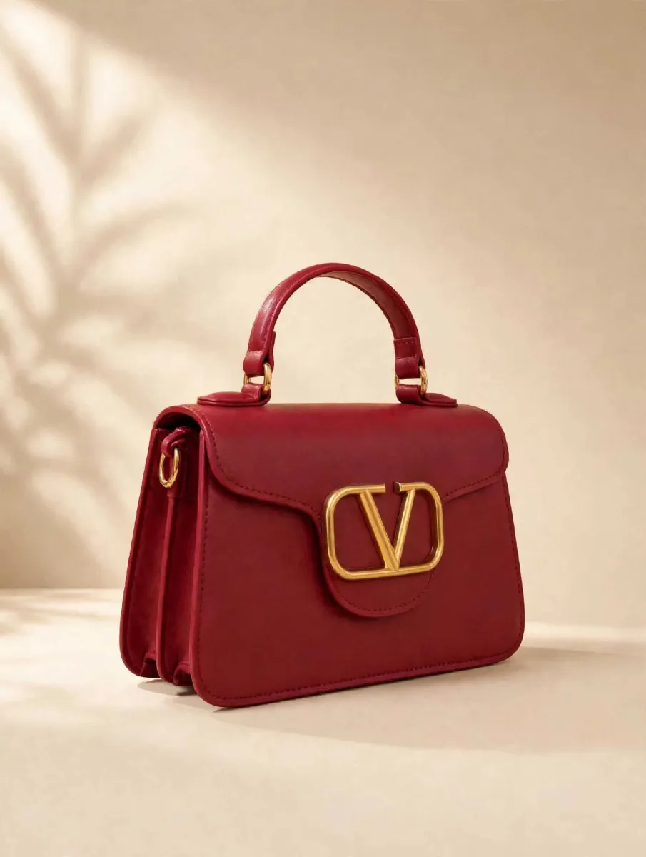 Valentino V Mini Bag - Maroon