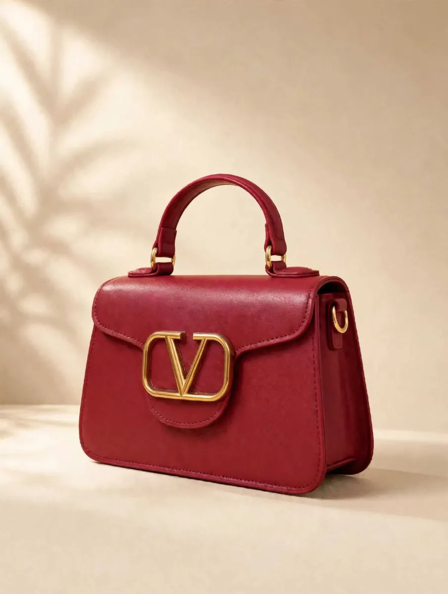 Valentino V Mini Bag - Maroon